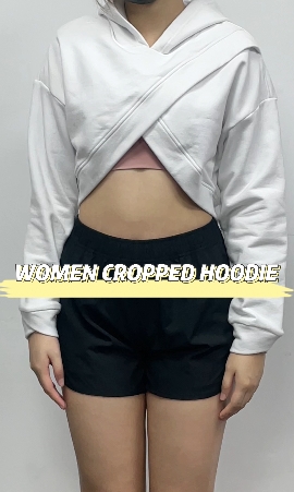 custom cropped hoodie